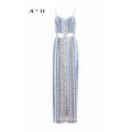 All Lace Plunge Neck Women Party Maxi Dress